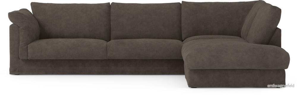 Cherrie 3-sits soffa med divan höger, med kappa K6lQo