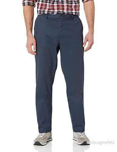 Amazon Essentials herr rak passform skrynkelfri platt framsida chinos byxa, marinblå, 36 W x 34 L 191770922170