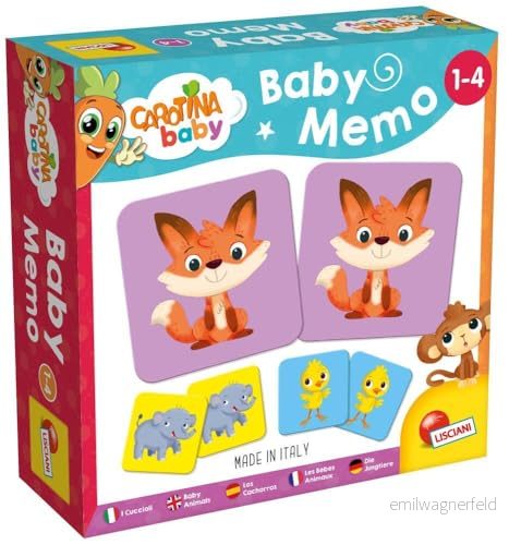 Lisciani 80052 Carotina baby, minne med unga djur 8008324080052