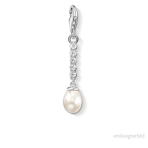 Thomas Sabo Dam berlock pärla charm klubb 925 sterlingsilver 1803 167 14 4051245455816
