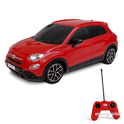 Mondo Motors, FIAT 500 X, modell i skala 1: 24, hastighet upp till 8 km/h, leksaksbil för barn 63422 8001011634224