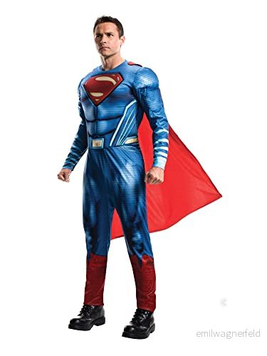 Rubie's Officiell Superman kostym för vuxna, DC Warner Bros Justice League 883028283057
