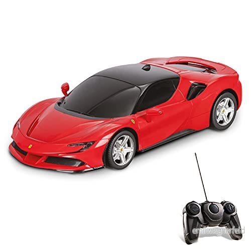 Mondo Motors, FERRARI SF90 STRADALE, Skalmodell 1: 24, upp till 8 km/h hastighet, 63660 barnleksak bil 8001011636600