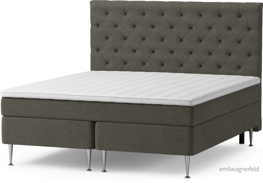 Asperö Comfort Kontinentalsäng, dubbelsäng med bäddmadrass Comfort och sängben 8TLwG