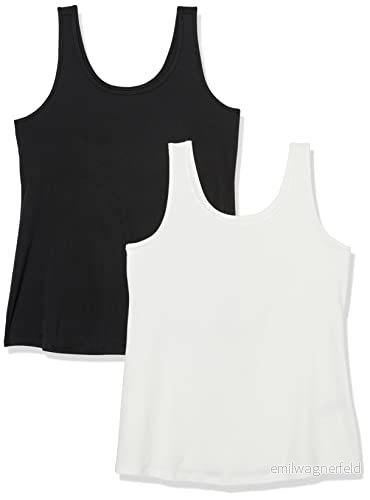 Amazon Essentials damlinne (finns i plusstorlek), paket med 2, svart/vit, 5X 196433128883