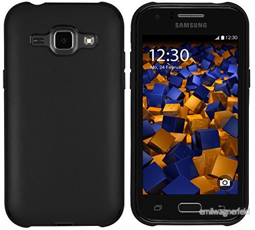 mumbi skal kompatibel med Samsung Galaxy J1 mobiltelefon fodral mobiltelefonskal, svart 4251077236342