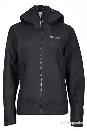 Marmot Dam wm's Starfire Hardshell regnjacka, vindtät, vattentät, andas SVART S 889169858529