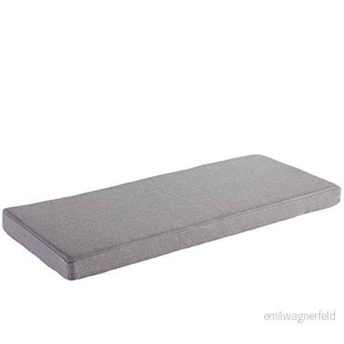 AFEBOO Bänkkudde, 2/3 sits för inomhus och utomhusbruk, kudde trädgårdsbänk hammock, mjuk, tvättbar, halkfri sittdyna uteplats, kök, matsalsbänk, gungstol (ljusgrå, 80 x 40 5 cm) 8451767125703