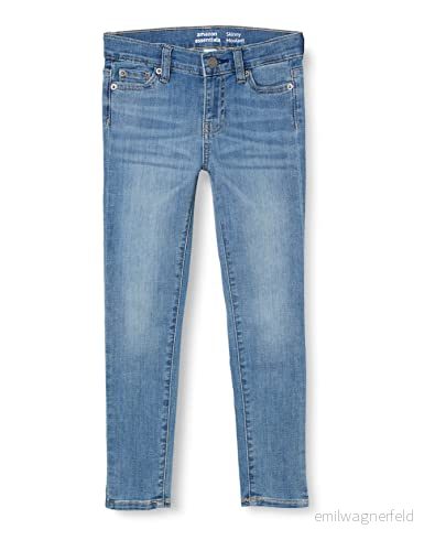 Amazon Essentials Utomhus Flickor Skinny Fit Stretch Jeans, Tvättad Blå, Storlek 14 191770585825