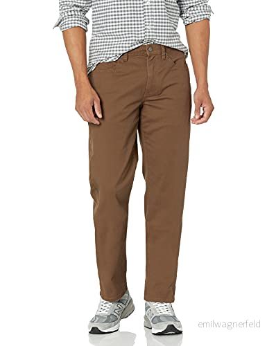Amazon Essentials Herr rak passform 5 ficka stretch twillbyxor, brun, 36 B x 32 L 193548640675