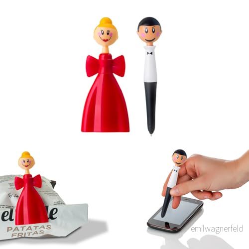 Avilia Magnetisk penna och bekväm matchande klämma bekvämt set för kontoret eller hemmet tack vare de magnetiska klämmorna kan förvaras på kylskåp whiteboard hållbar med 8056819049893