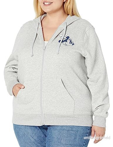Amazon Essentials Disney Marvel Star Wars Princess Women's Fleece huvtröja sweatshirts med hel dragkedja (finns i plusstorlek), Mimmi hatt, 3X 196433858216