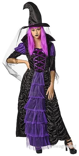 Rubies Witch Kostym för kvinnor, Klänning och hatt, Officiell Halloween, Carnival, Fester Cospplay 8422971089143