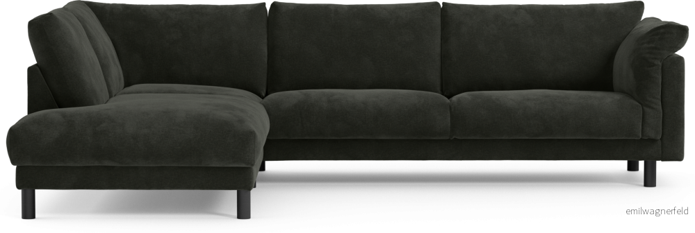 Cherrie 3-sits soffa med divan vänster, fast klädsel TxVAP