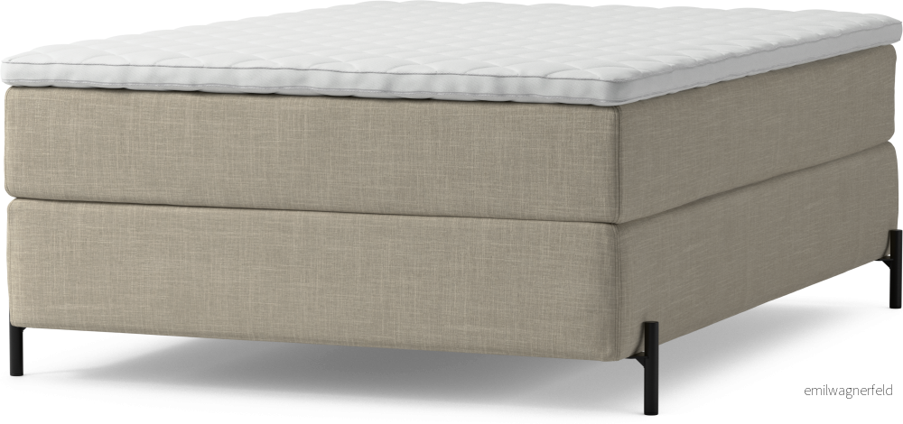 Delux Dream Kontinentalsäng, enkelsäng 140 cm med bäddmadrass och sängben nzJ78