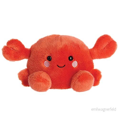 Aurora World Aurora, 33680, palmpalmfällor krabba, plyschdjur, röd, 13 cm 5034566336803