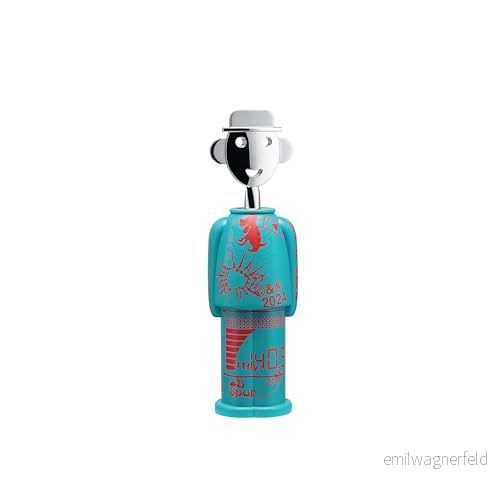 Alessi Alessandro M. Liquid AM23A 31 Designkorkskruv i AlkiPaper® och Zama Krom, Fosforescerande, flerfärgad 8003299489374