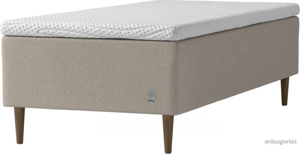 Cape Selene Ramsäng, enkelsäng med bäddmadrass 5 cm och sängben I5psc