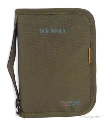 Tatonka Travel Zip M RFID B resepassväska med blockerare TÜV testad ger plats för (EU) pass, kreditkort, resedokument etc. Skyddar mot dataklock 17 x 12 3 cm svart 4013236042030