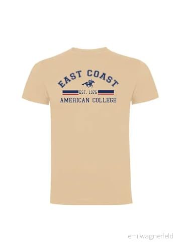 AMERICAN COLLEGE USA tröja med tryck varma kläder blandade herr och dam casual modell ACSZW5 himmelsblå 16 år, turkos, XS 3666052660103