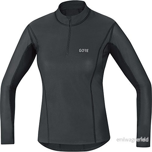 GORE WEAR M WINDSTOPPER Base Layer termisk polotröja, dam, Svart/Schwarz, 38, 100322 4017912048965