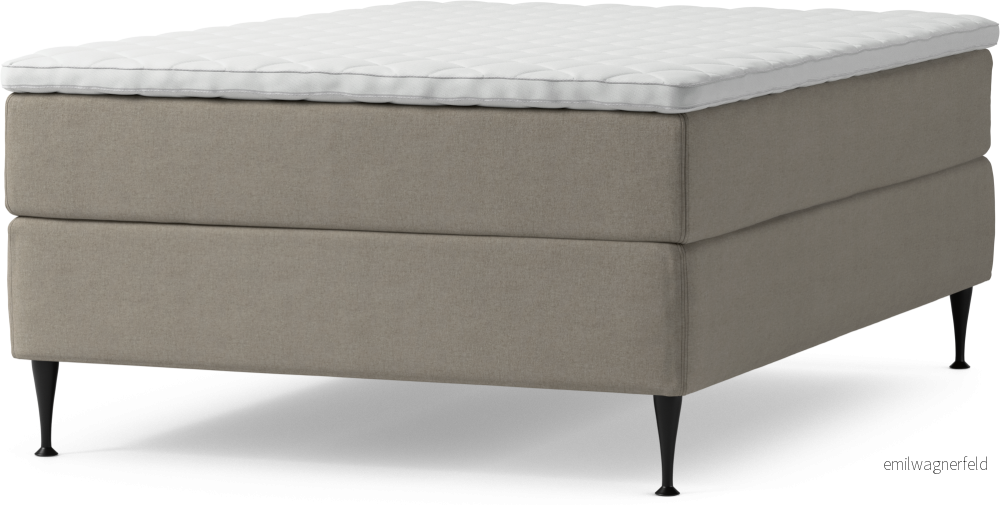 Delux Dream Kontinentalsäng, enkelsäng 140 cm med bäddmadrass och sängben OsTaS