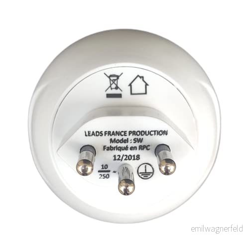 LTE Design Reseadapter från Frankrike till Schweiz typ J kompatibel för Schweiz, Jordanien, Liechtenstein, Madagaskar, Maldiverna, Rwanda .. 3760180760350