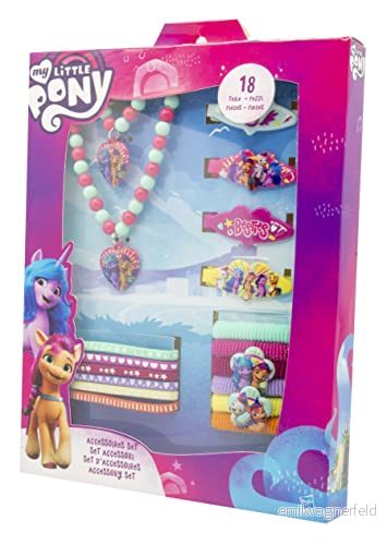 Joy Toy Little Pony The Movie tillbehörsset 18 st. i presentförpackning 18,5 x 2,5 23,5 cm, 42693 flerfärgad 8052780426930