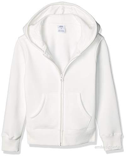 Amazon Essentials småbarn flickor fleece dragkedja huvtröja sweatshirt, vit, 4T 193548363864