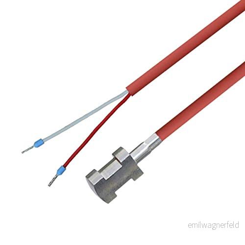 Rörinstallationshylsa PT100/installeringshylsa med silikonledning inkl. fastsättning upp till 200 C, uppvärmning, 2 Meter, 1 4260663820193