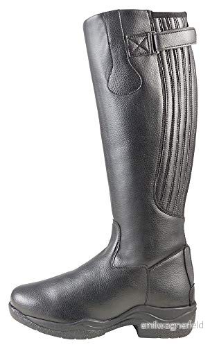 Pfiff 101704 unisex konstläder stövel Corby, läderstövlar fodradad, svart 38; höjd 41,5 / vadad 37,5 4032668225088
