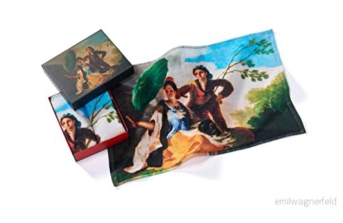 Musearta Unisex gästhanddukar i set om 2 med motivet Konstnärens Parasol Francisco de Goya av bomull storleken 40 x 60 cm, GT2 FG TP V433094 4260339023699