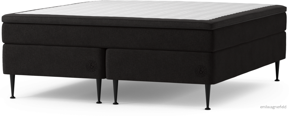 Asperö Comfort Kontinentalsäng, dubbelsäng med bäddmadrass Comfort och sängben h5kmC