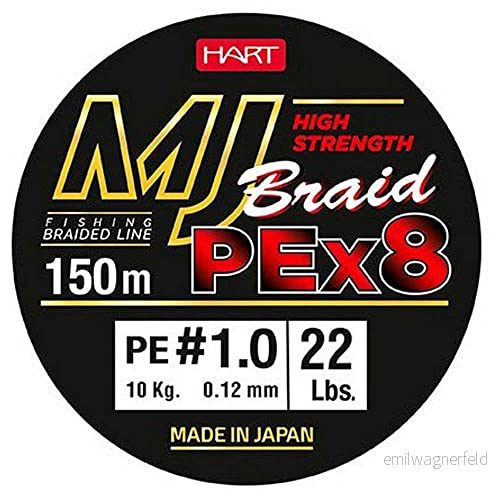Hart FISHING B/150M Mj Braid Olive 0,12Mm 8430292348214
