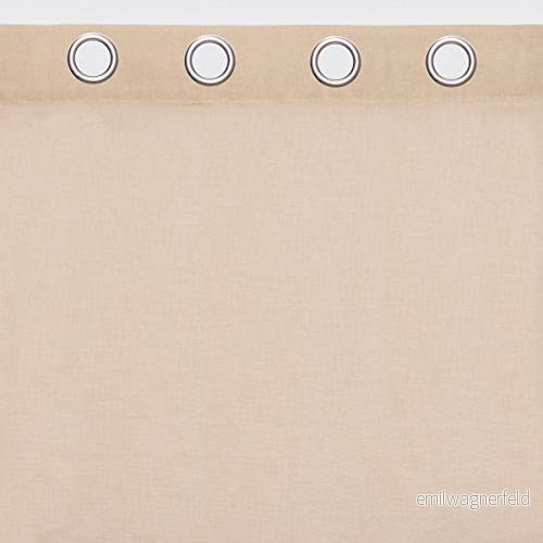 Sancarlos Gabrielle Cortina, 100% Polyester, Toast, 140x270 cm 8434452290474