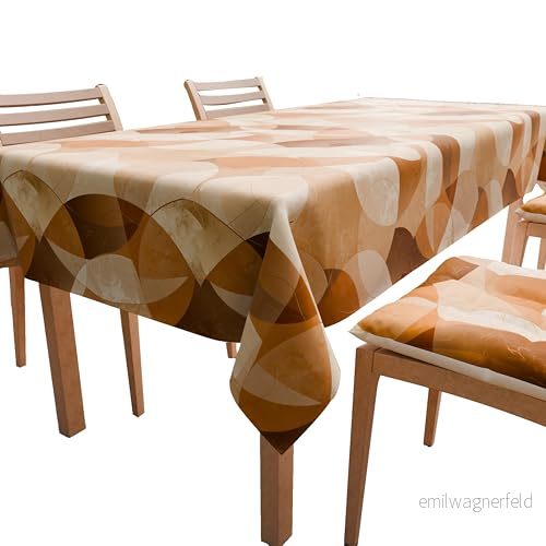 PETTI Artigiani Italienska Duk, Bordsduk, Kök i Bomull Design Lidia Beige X6 sits (140 x 180 cm) 100% Made in Italy 5056411145408
