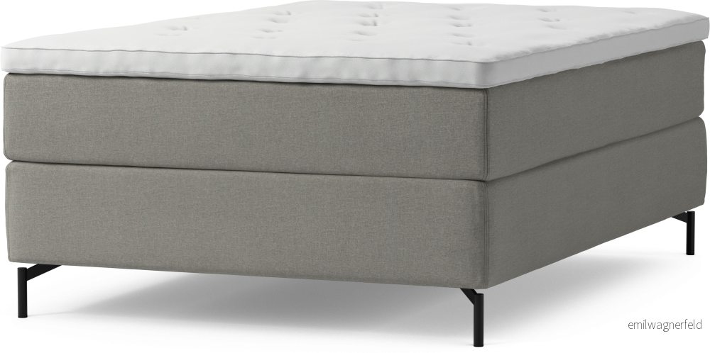 Delux Dream Kontinentalsäng, enkelsäng 140 cm med bäddmadrass och sängben DFfNs