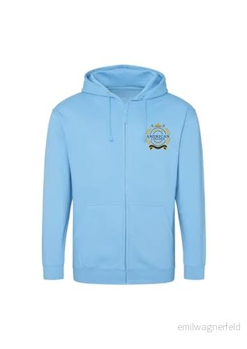 AMERICAN COLLEGE USA tröja med tryck varma kläder unisex barn pojkar och flickor casual modell ACSZW5 himmelsblå 14 år, turkos, �r 3666052679150