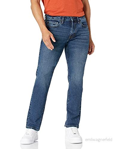 Amazon Essentials Men's Jeans smal passform, Vintage tvättad, 34W / 33L 193548941475