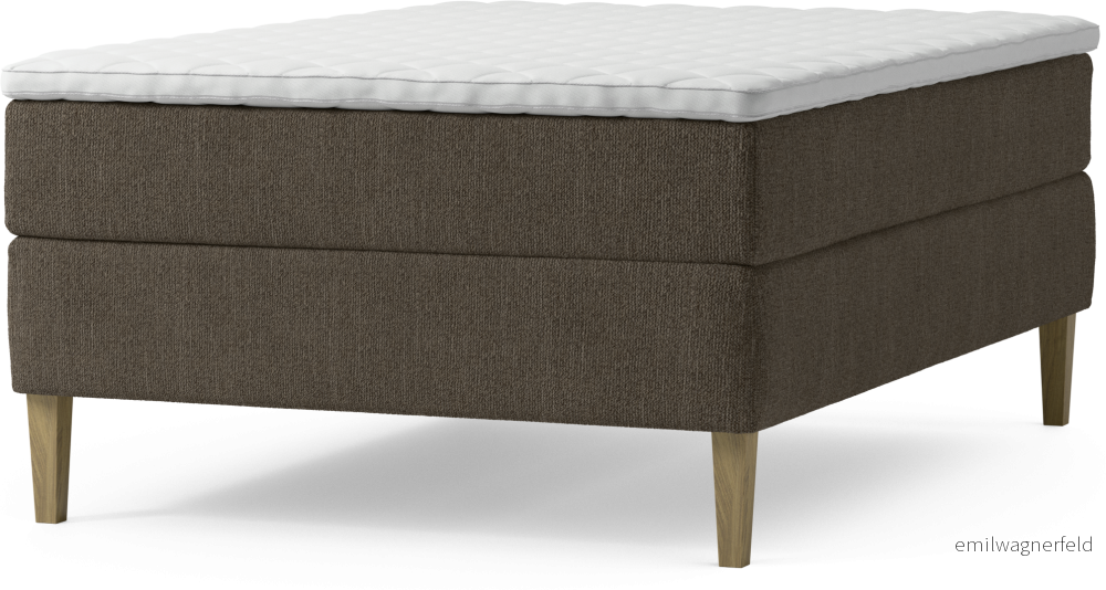 Delux Dream Kontinentalsäng, enkelsäng 140 cm med bäddmadrass och sängben ztFmK