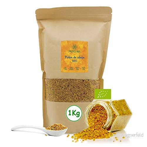 1 kg Organisk bipollen från Spanien 100% naturligt. Avfallsfritt bipollen. Pollen är en källa till proteiner, aminosyror, lipider, vitaminer och mineraler. 652733169488