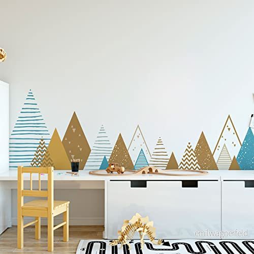 Ambiance Sticker Barnklistermärken skandinaviska berg ememrika 110 x 185 cm 5415231638741