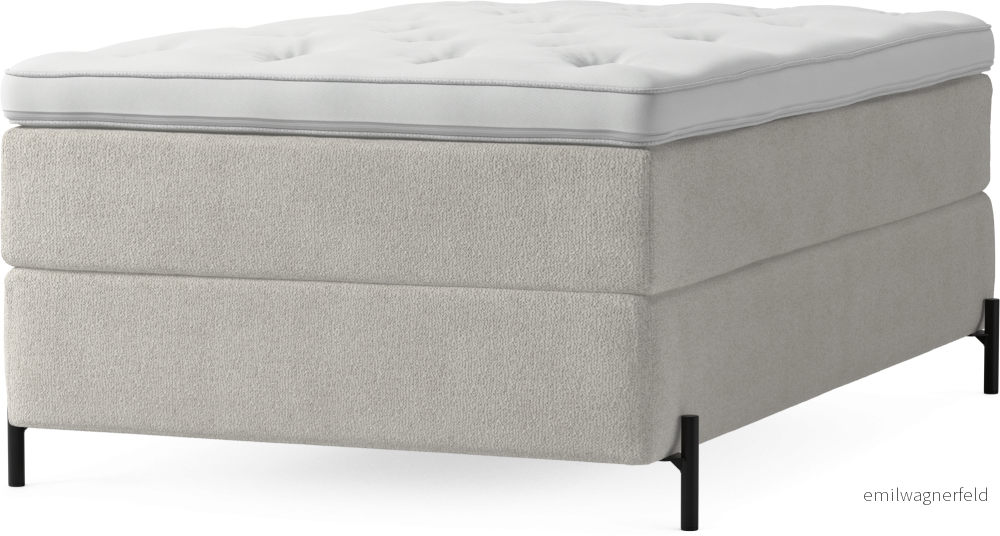 Delux Dream Kontinentalsäng, enkelsäng 120 cm med bäddmadrass och sängben UabhR