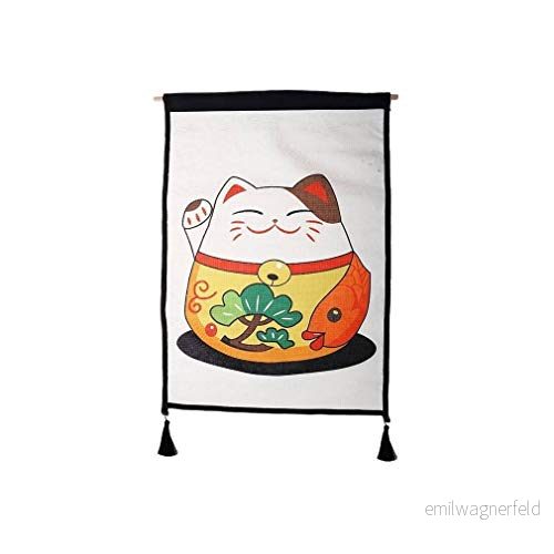 Lachineuse Panel katt Japan lyckobringare japansk dekoration 65 x 45 cm 3700512426899