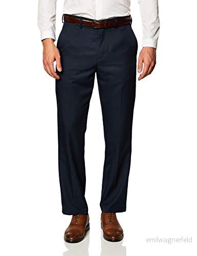 Amazon Essentials herr klassisk passform expanderbar midja platt framsida klänningsbyxa, marinblå, 36 B x 33 L 195111842189