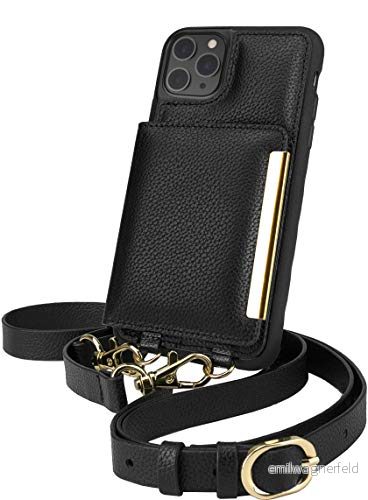 Smartig iPhone Crossbody fodral, 6,1, Stiletto Black Gold 817019023674