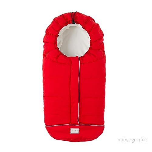 Nuvita 9545 Junior City Universell barnvagnssäck Perfekt för barn från 6 till 36 månader (100 cm) Velluterat tyg och maximal komfort ditt upp 10C Röd 5350555029793