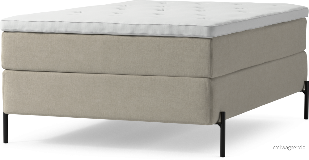 Delux Dream Kontinentalsäng, enkelsäng 140 cm med bäddmadrass och sängben 3ztIH