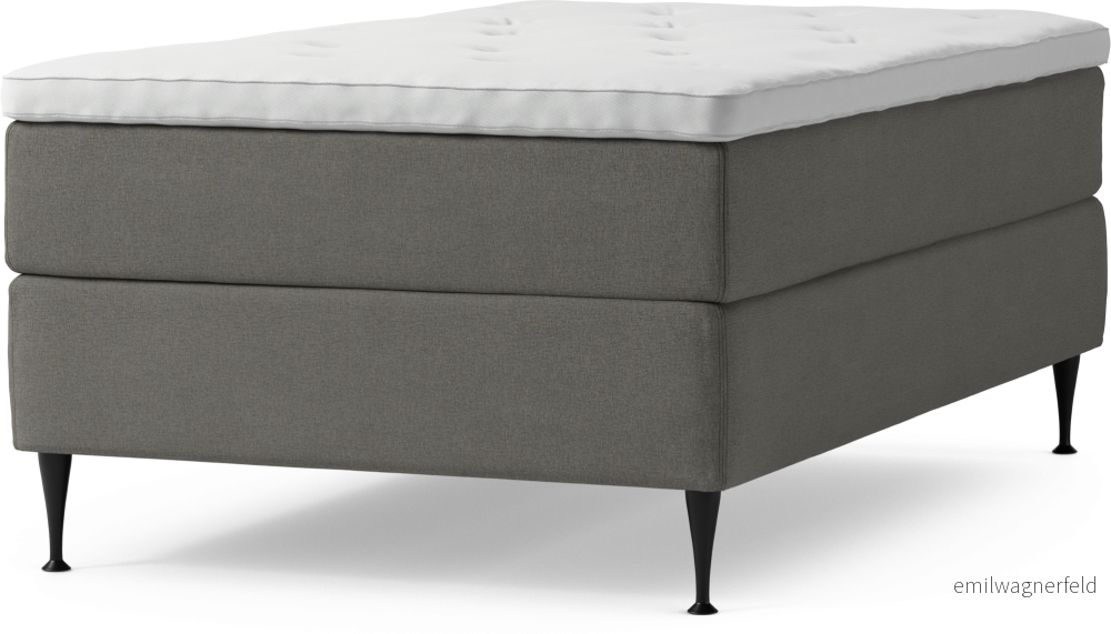 Delux Dream Kontinentalsäng, enkelsäng 120 cm med bäddmadrass och sängben E8YHM