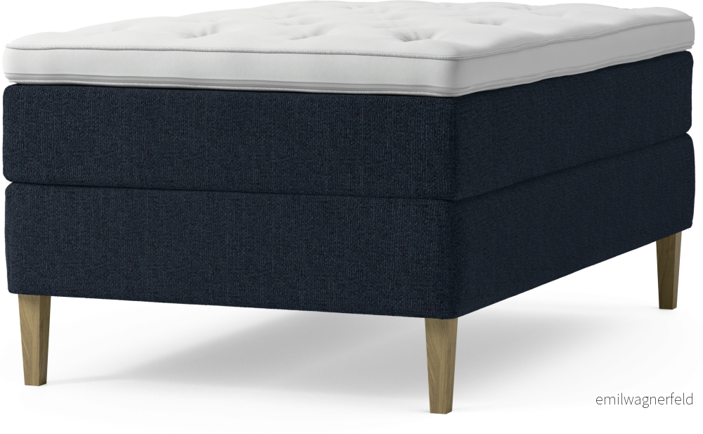 Delux Dream Kontinentalsäng, enkelsäng 120 cm med bäddmadrass och sängben WeBI5